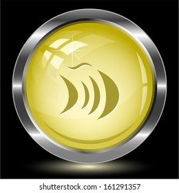 Abstract fish. Internet button. Vector illustration.