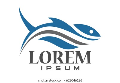 abstract fish logo