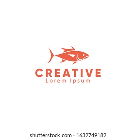 Abstract fish logo icon, Vector illustration.
