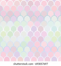 Abstract fish pattern colorful pastel squama