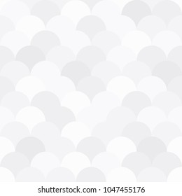 Abstract fish scale geometric background, White overlapping pattern background, Abstract white mosaic background. Vector