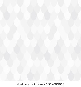 Abstract fish scale geometric background, White overlapping pattern background, White mosaic background. Vector