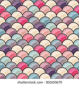 Abstract fish scale texture, Water wave, Seamless pattern background.