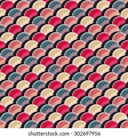 Abstract fish scale texture, Water wave, Seamless pattern background.