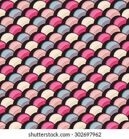 Abstract fish scale texture, Water wave, Seamless pattern background.