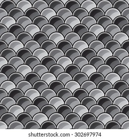 Abstract fish scale texture, Water wave, Seamless pattern background.