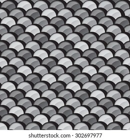 Abstract fish scale texture, Water wave, Seamless pattern background.