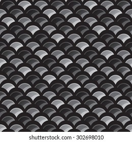 Abstract fish scale texture, Water wave, Seamless pattern background.