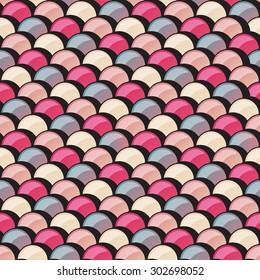 Abstract fish scale texture, Water wave, Seamless pattern background.
