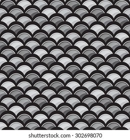 Abstract fish scale texture, Water wave, Seamless pattern background.