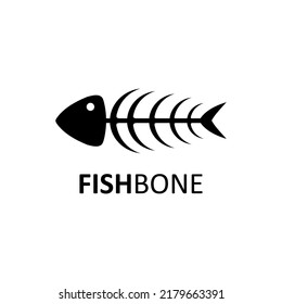 abstract fishbone logo vector template