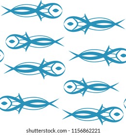 Abstract fishes pattern.