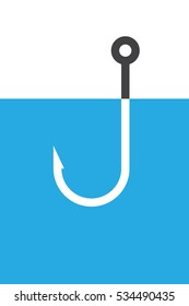 Abstract fishing hook