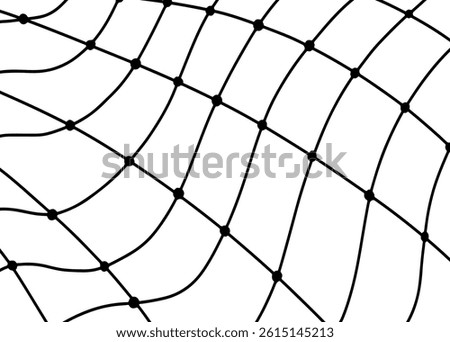 Abstract Fishing Net Background Design. Simple, easy to edit, vector shape.