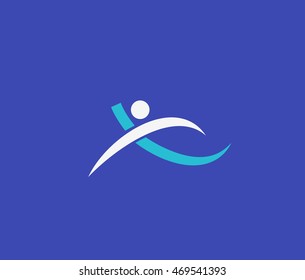 Abstract fitness elements Logo vector illustration.