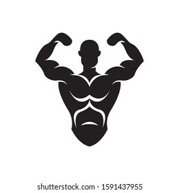 Abstract fitness human logo template vector icon design