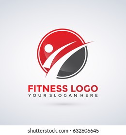 Abstract Fitness Logo Template. Vector Illustration Esp.10