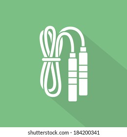 abstract fitness object with shadow effect on a green background