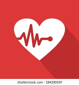 abstract fitness object with shadow effect on a red background