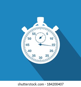 abstract fitness object with shadow effect on a blue background