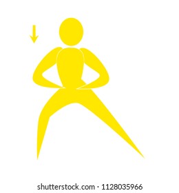 Abstract fitness person