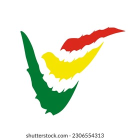 Abstract flag. Bolivia. Saxophone. Jazz. Vector illustration.