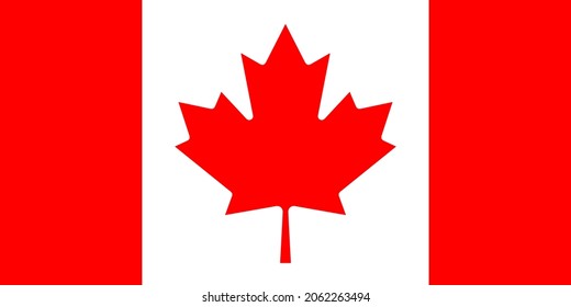 Abstract Flag of Canada. Vector illustration.