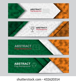 Abstract flag colour banner .Illustration eps10