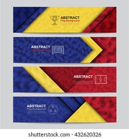 Abstract flag colour banner .Illustration eps10