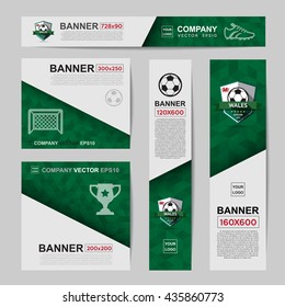 Abstract flag colour banner for Website Ads.Ratio,728x90,300x250,200x200,120x600,160x600,Vector eps10