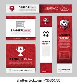 Abstract flag colour banner for Website Ads.Ratio,728x90,300x250,200x200,120x600,160x600