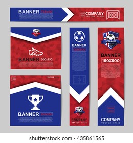 Abstract flag colour banner for Website Ads.Ratio,728x90,300x250,200x200,120x600,160x600