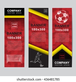 Abstract flag colour banner for Website Ads.