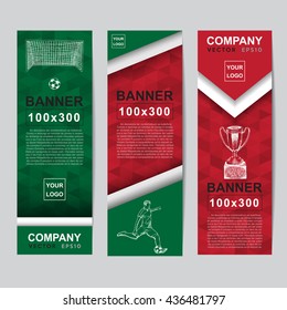 Abstract flag colour banner for Website Ads.
