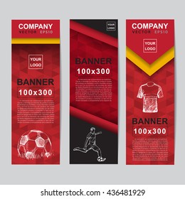 Abstract flag colour banner for Website Ads.