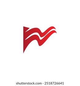 Diseño Abstractas del logotipo de la mosca de la bandera