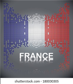Abstract flag of France, vector