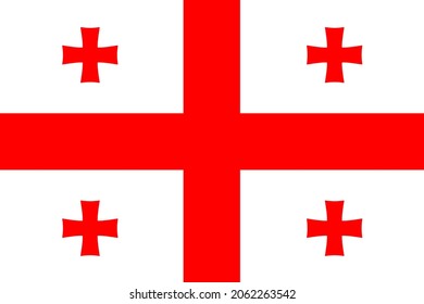 Abstract Flag of Georgia. Vector illustration.