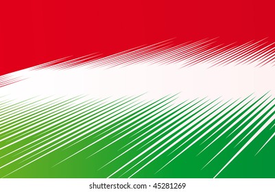 Abstract flag of Hungary