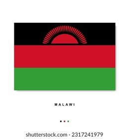 Abstract Flag Malawi vector Full HD