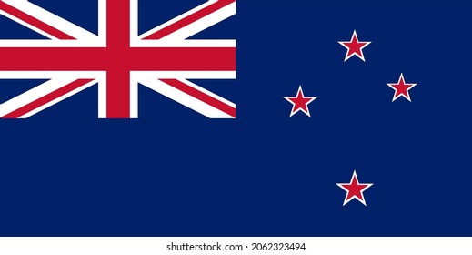 Abstract Flag of New Zealand. Vector illustration.