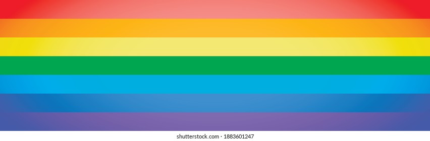 Abstract flag painted in rainbow LGBT colors - Vector illustration