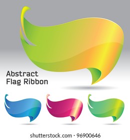 Abstract Flag Ribbon