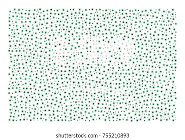 Abstract flag of Saudi Arabia made of sun icons