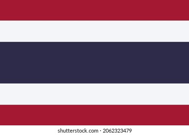 Abstract Flag of Thailand. Vector illustration.