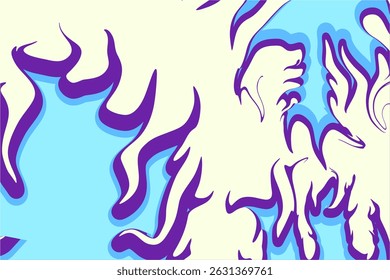 Abstract Flame Background Illustration,Purple and Blue Fire,Vibrant abstract flame background, A bold and artistic abstract flame background 