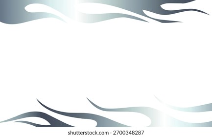 Fundo de chama abstrato com cores de gradiente suaves criando um design vetorial decorativo moderno.