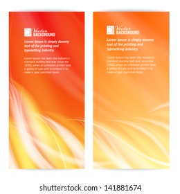 Abstract flame card. Vector illustration, contains transparencies, gradients and effects.