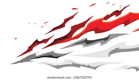 Abstract Flame Design. Abstract modern tribal