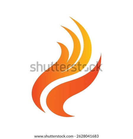 Abstract Flame Fire Element Logo